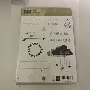 Stampin' Up HELLO LOVE  Stamp set of 12 (133928) Birds NEW